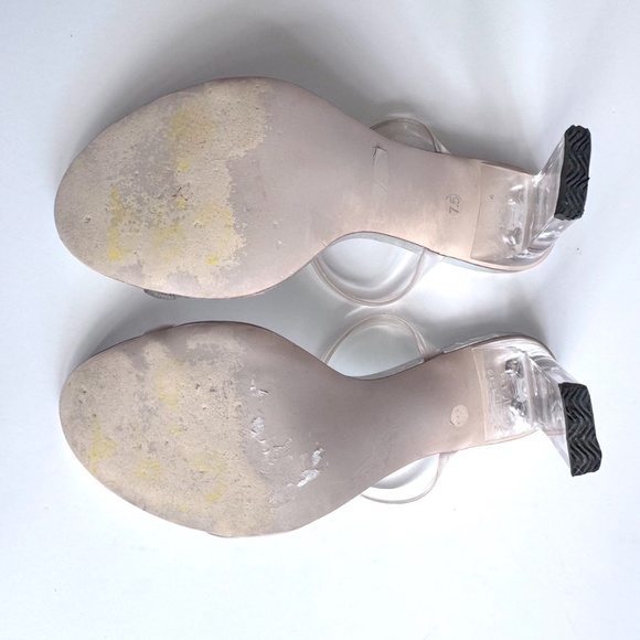 Jeffrey Campbell Y2K Clear Silver Metallic size 7.5 Heels - Picture 7 of 12